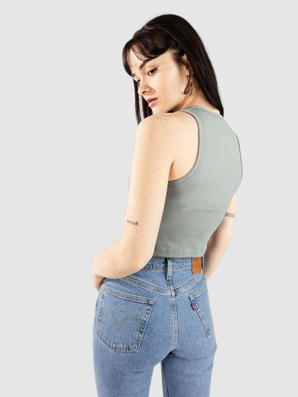 adidas Originals Ess Rib Tank Top silgrn