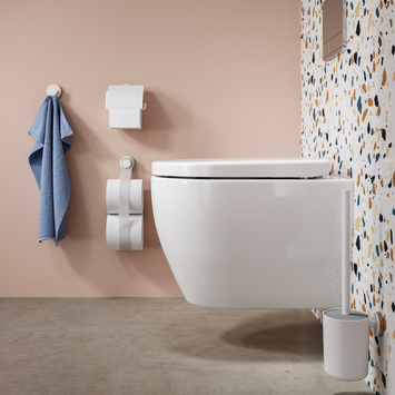 Tiger Toiletrolhouder Urban Wit met Klep