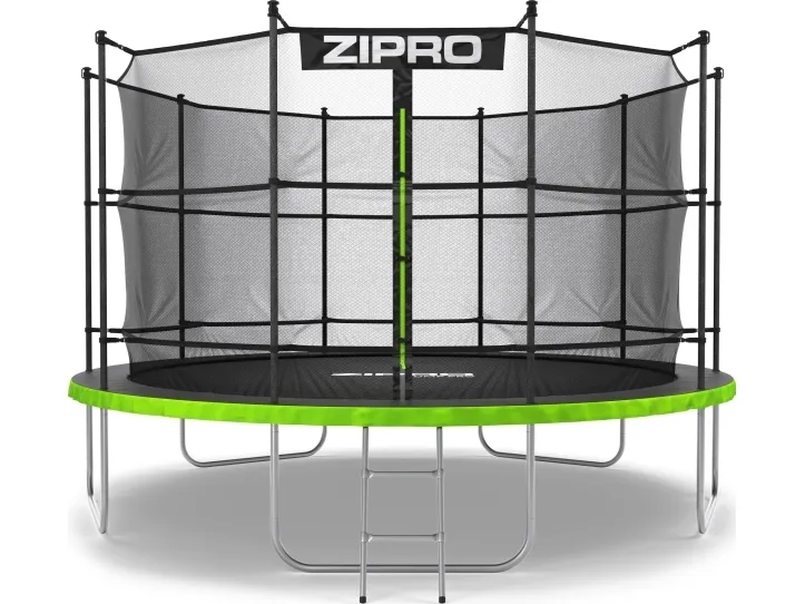 Zipro Trampolin med net og stige Ø374cm   pose til sko