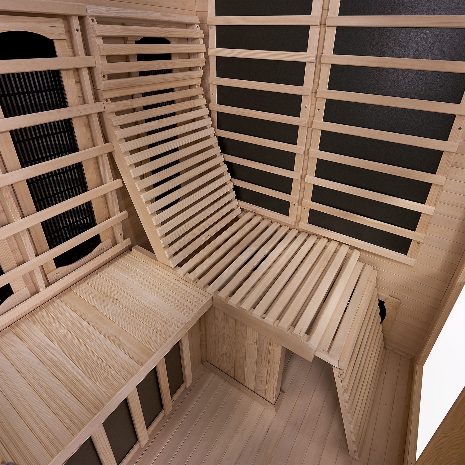 Artsauna Infrarotkabine Aalborg mit Dual-Technologie | 2 Personen Wärmekabine aus Hemlock Holz