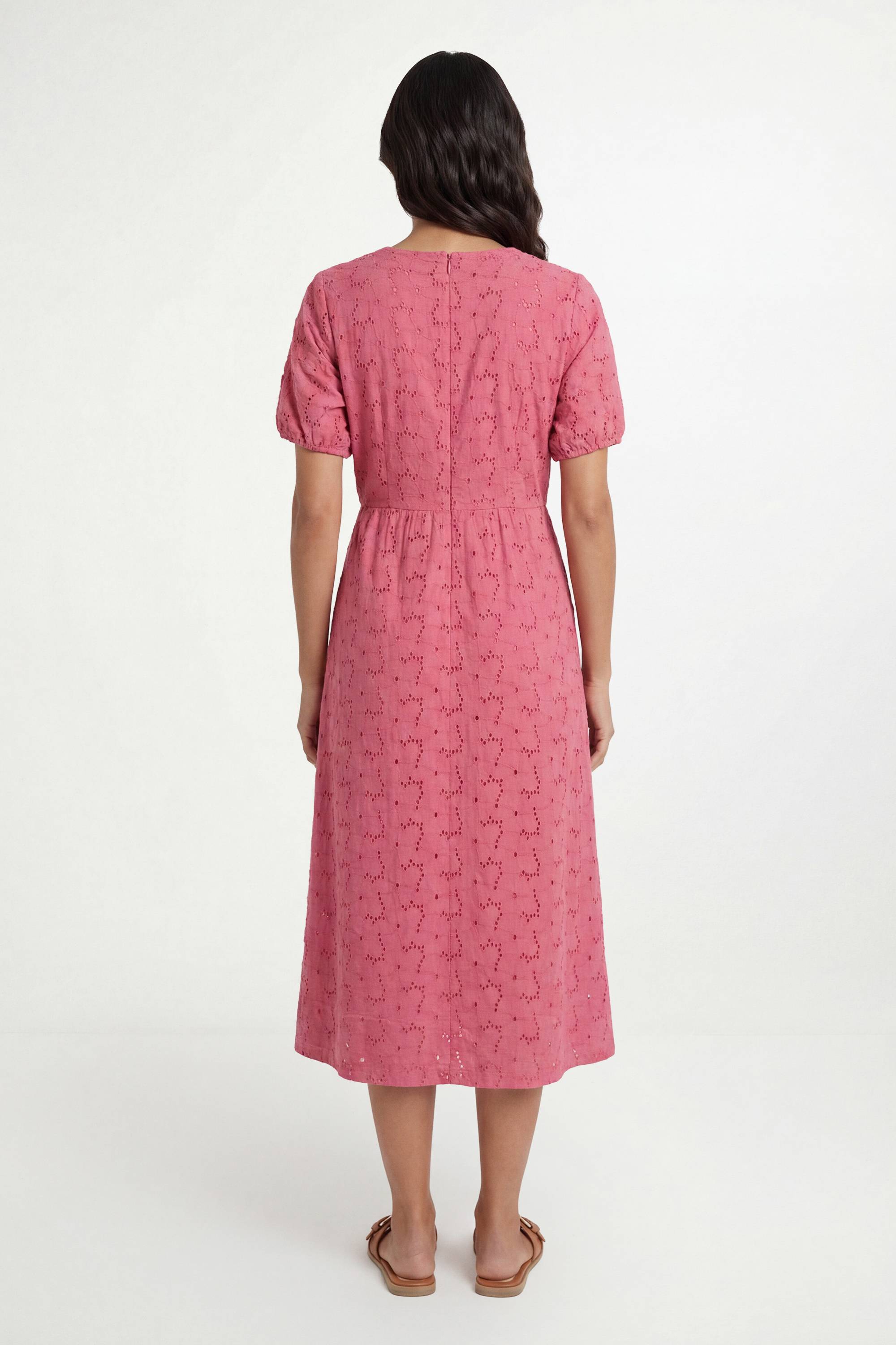 Wallis Robe Smockée Broderie D'été