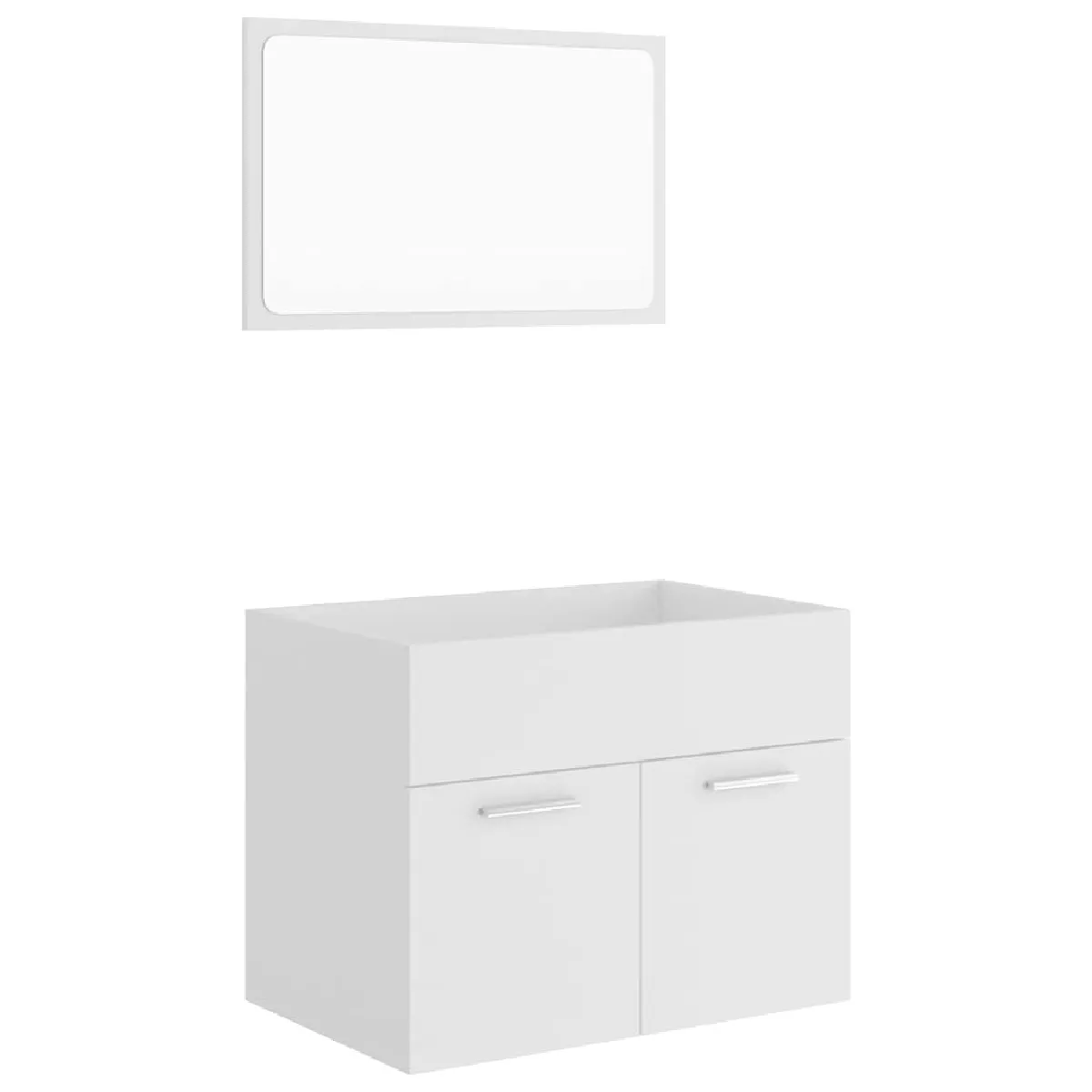 vidaXL Ensemble salle de bain blanc