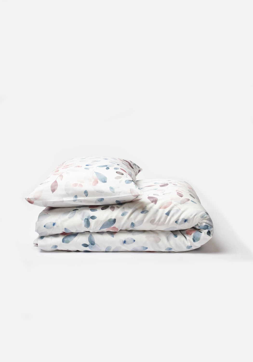 Journey Living Kissenbezug Greina Blue/Cassis – Satin Bettwäsche