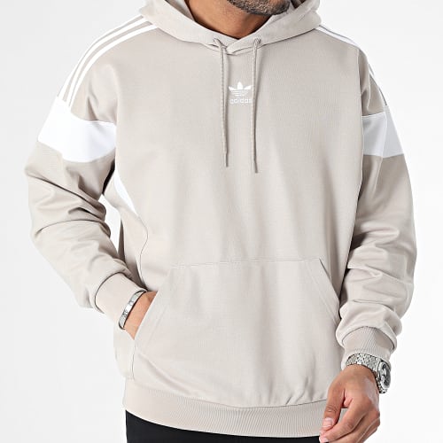 Sweat Capuche A Bandes Cutline IM4518 Beige