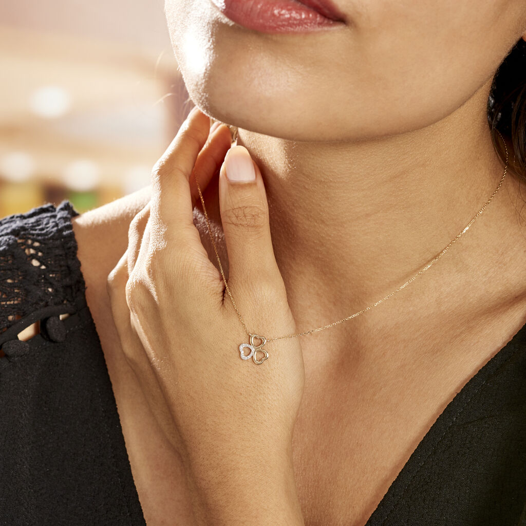 Collier Or Jaune Helisende Diamants