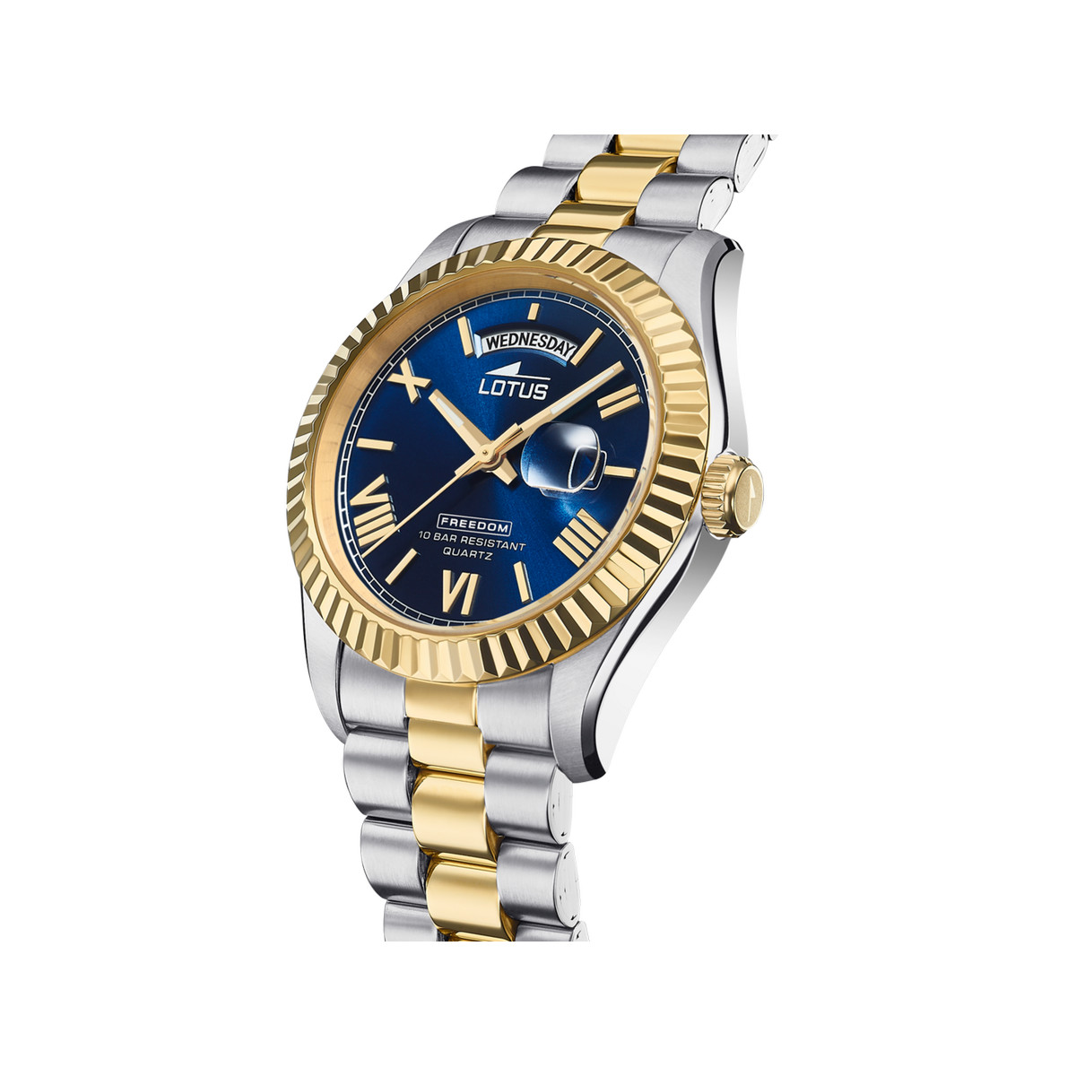 Montre LOTUS Freedom homme acier bicolore jaune
