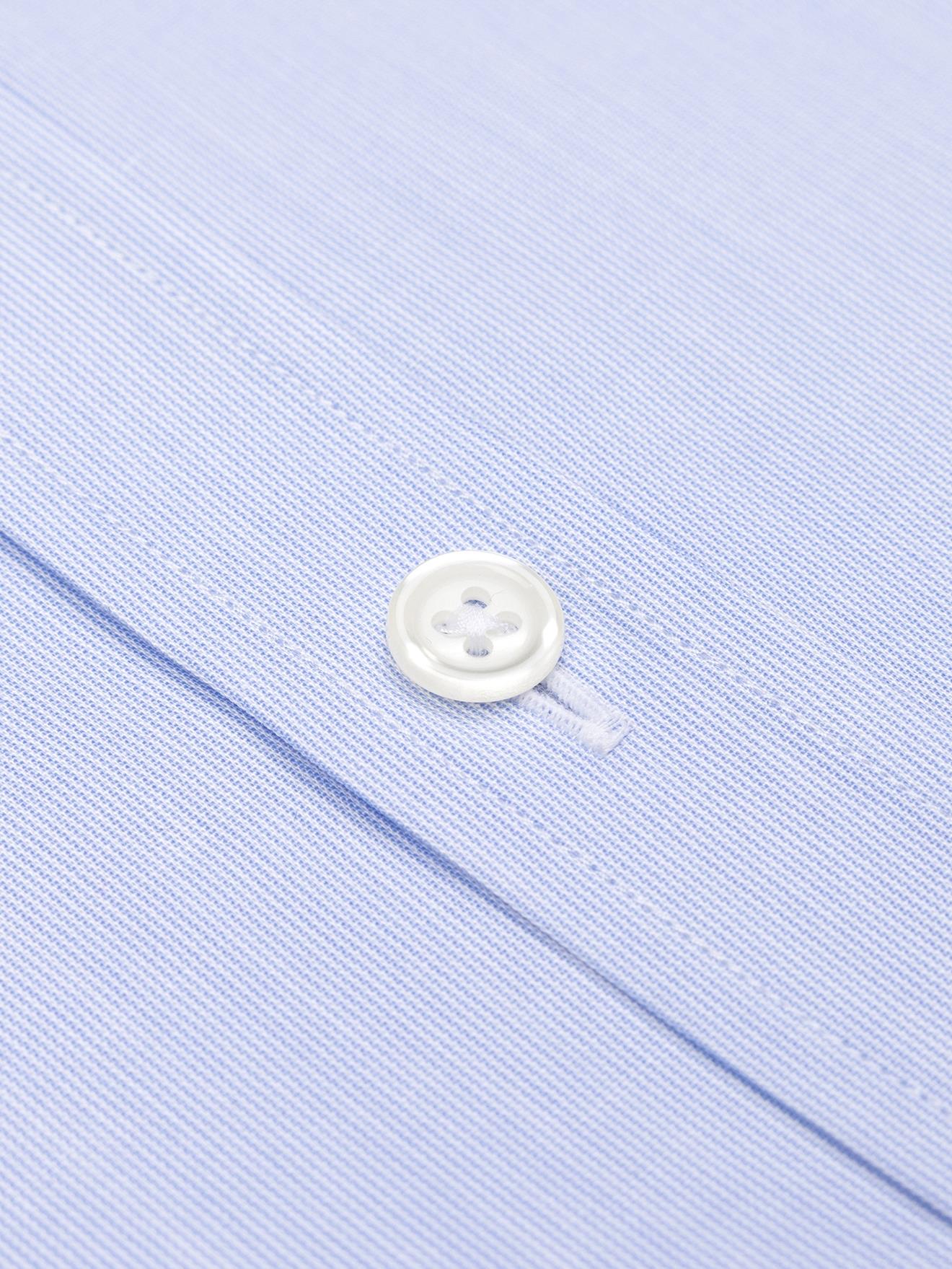 Chemise cintrée en mille raies ciel