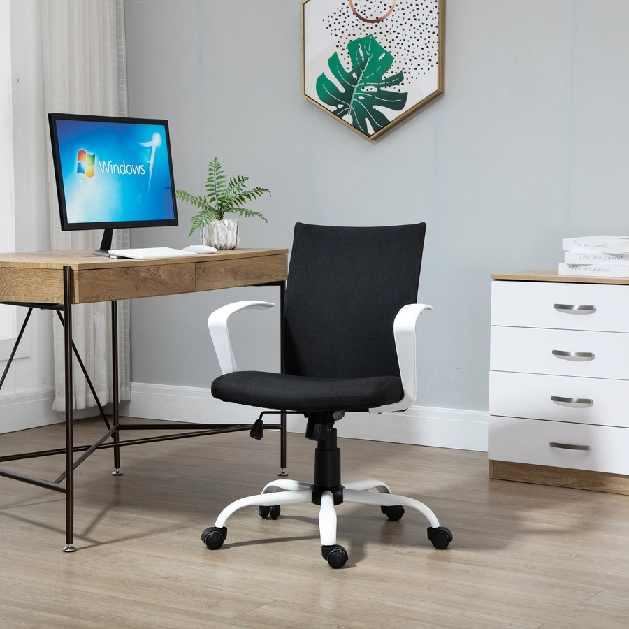 Vinsetto Bürostuhl höhenverstellbar schwarz