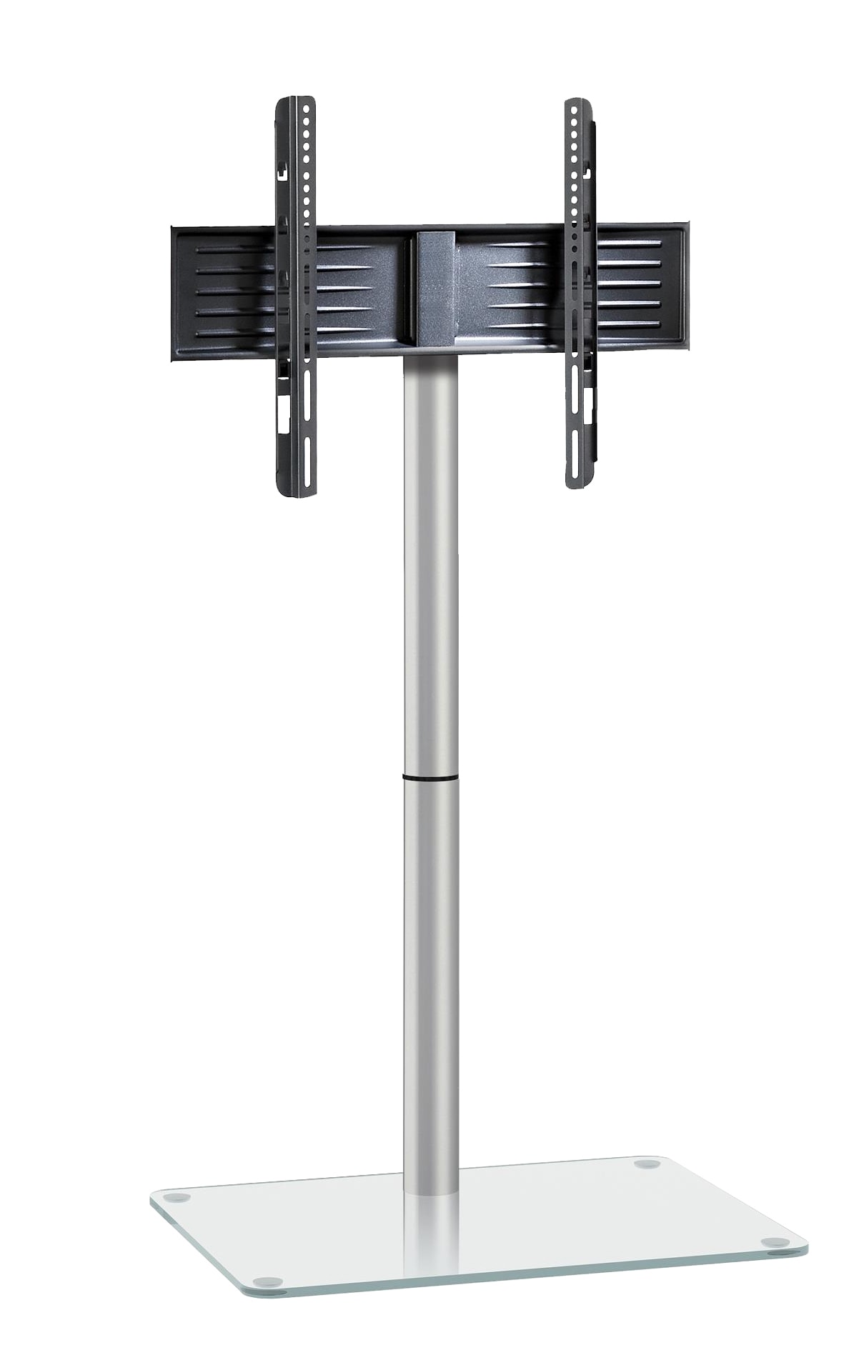 VCM Universal TV VESA Standfuß Ständer Fernseh Rack Alu Glas Alani