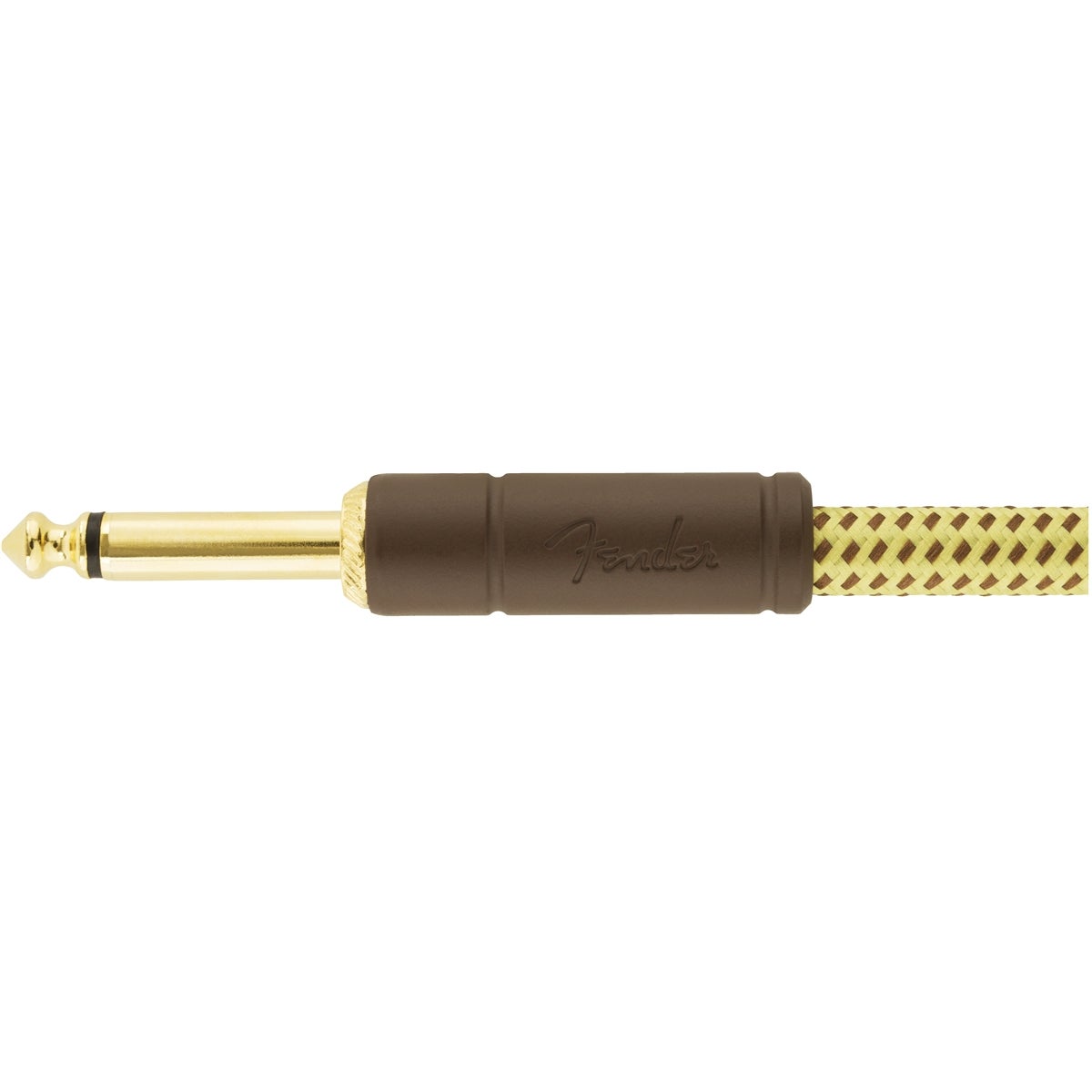 Fender Deluxe Cables instrumentkabel 1.5 m geel tweed