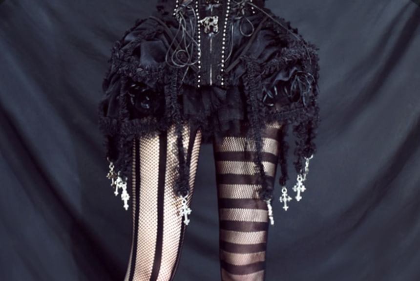 Sancus - Asymmetrische visnetpanty's