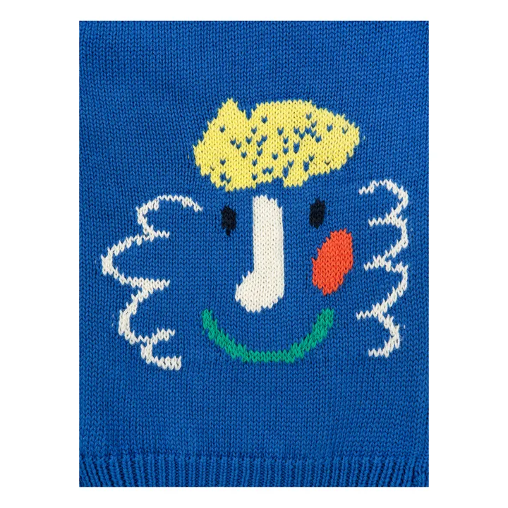 Bobo Choses Cardigan Visage | Bleu