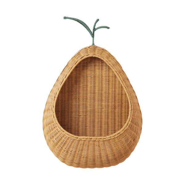 Ferm Living Gevlochten Wandmand Pear - Natural