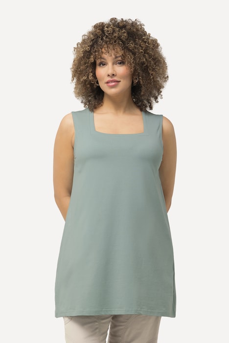 Longtop, Classic Fit, Carree-Ausschnitt, ärmellos