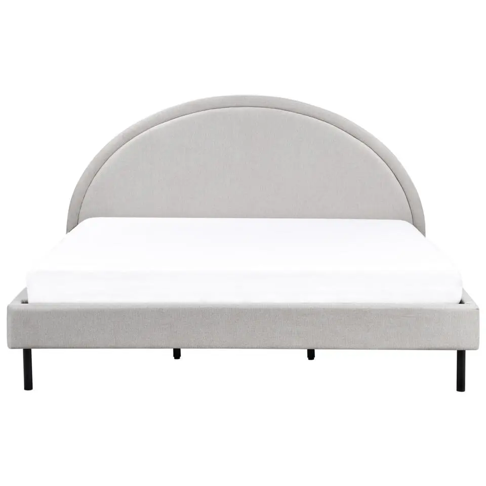 MARGUT - Bed - Lichtgrijs - 180 x 200 cm - Polyester