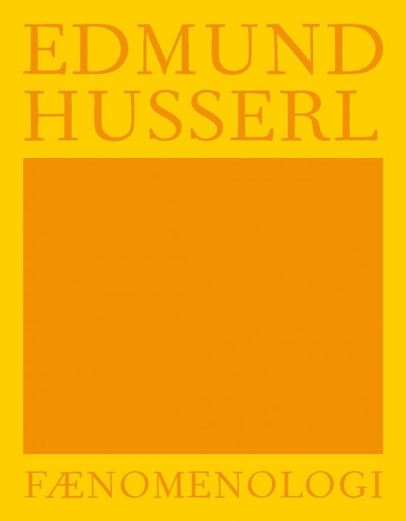 Fænomenologi - Edmund Husserl - Bog
