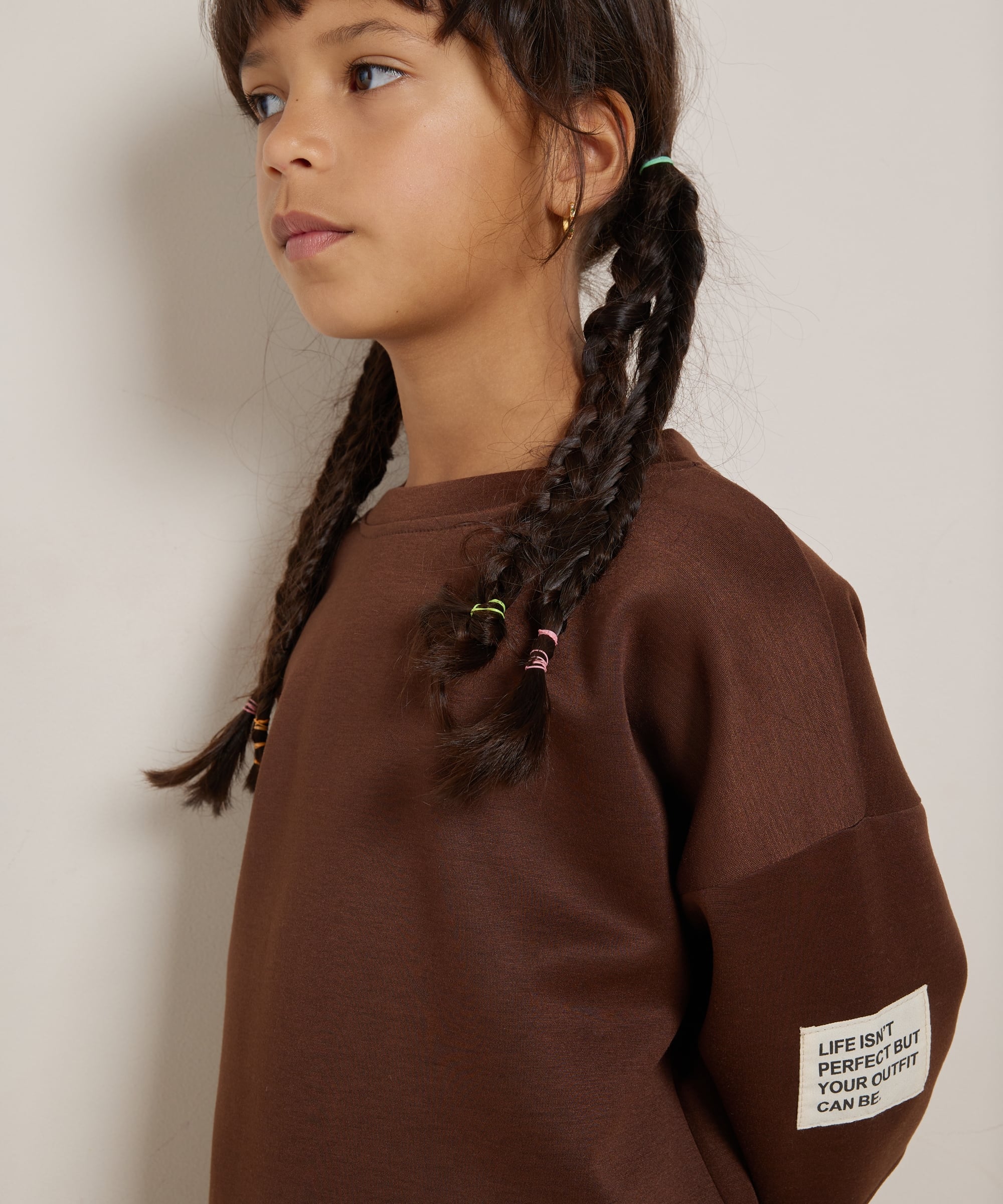 oversized trui met label