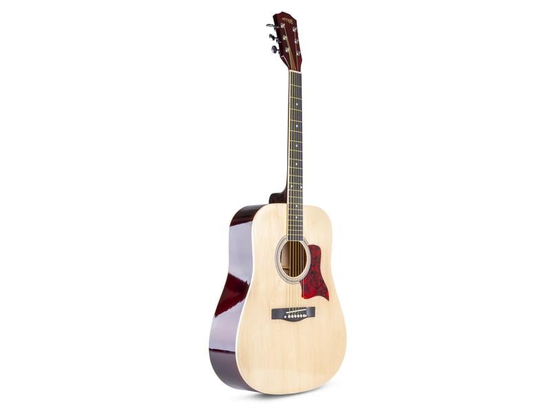 MAX Westerngitarre SoloJam Kit Natur Westerngitarre mit Zubehör