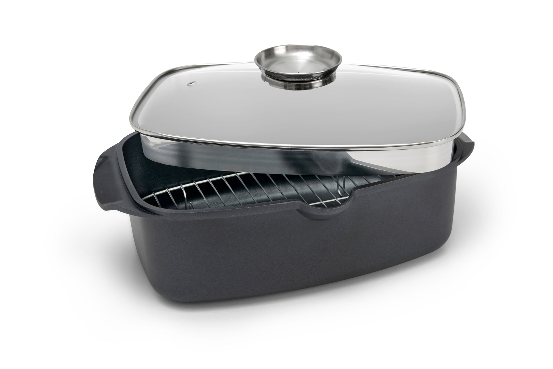 bongusto Bräter mit Gitter 6 Liter Aluguss