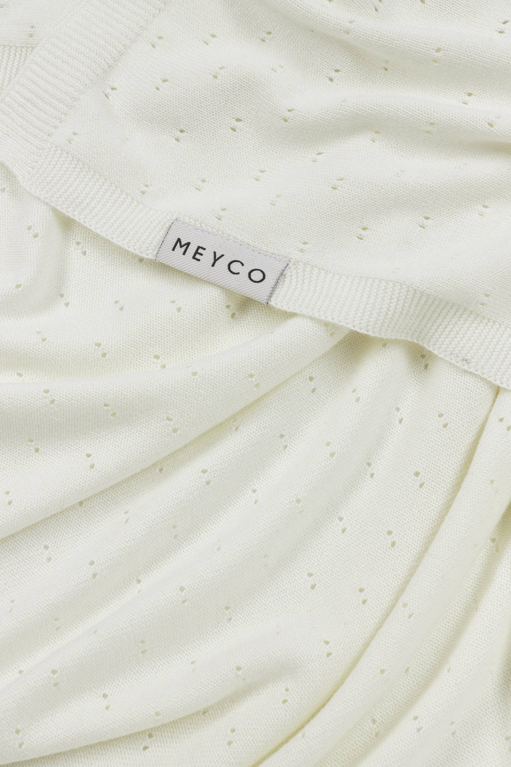 bamboe wiegdeken ajour offwhite