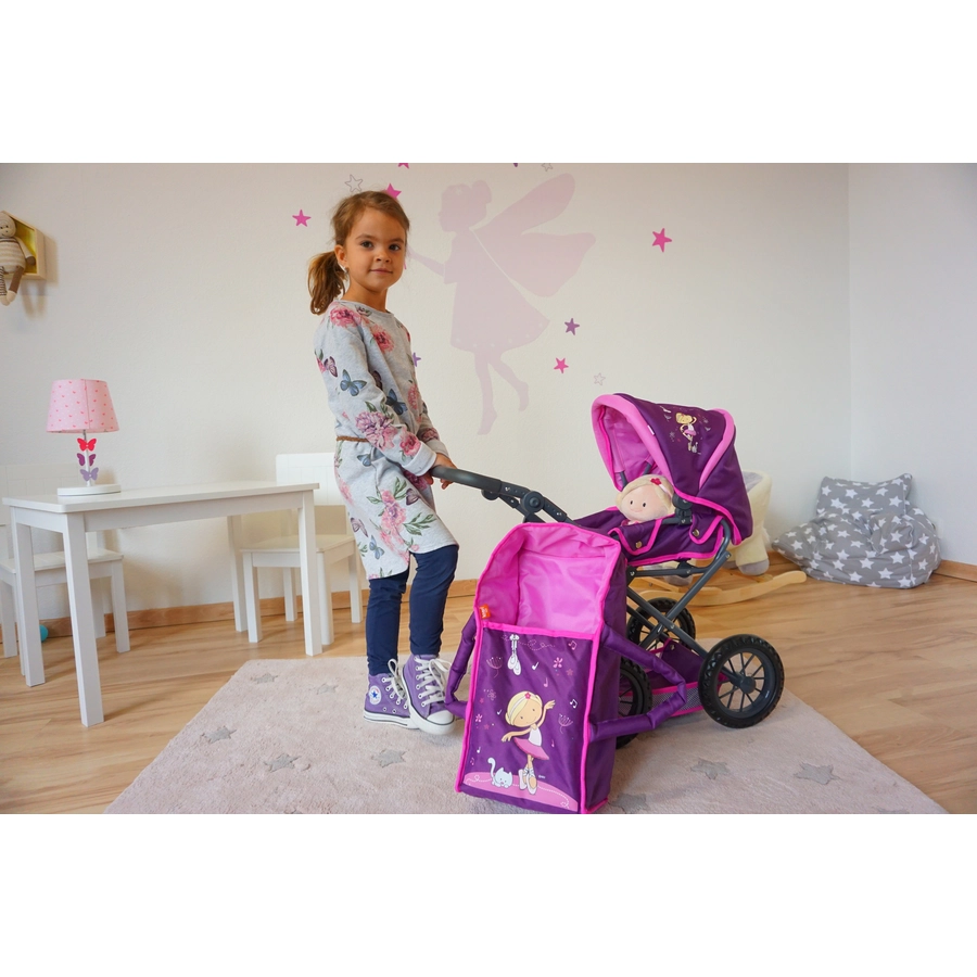 knorr toys® Puppenwagen Ruby NICI Miniclara lila