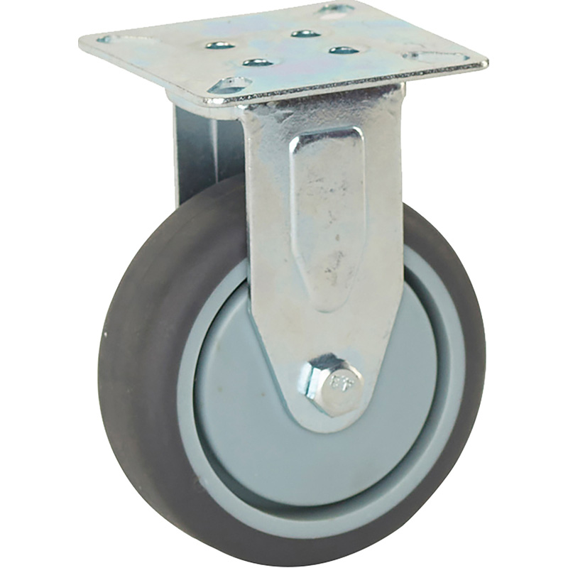 Bokwiel TP-rubber 75mm - 70kg draagvermogen*