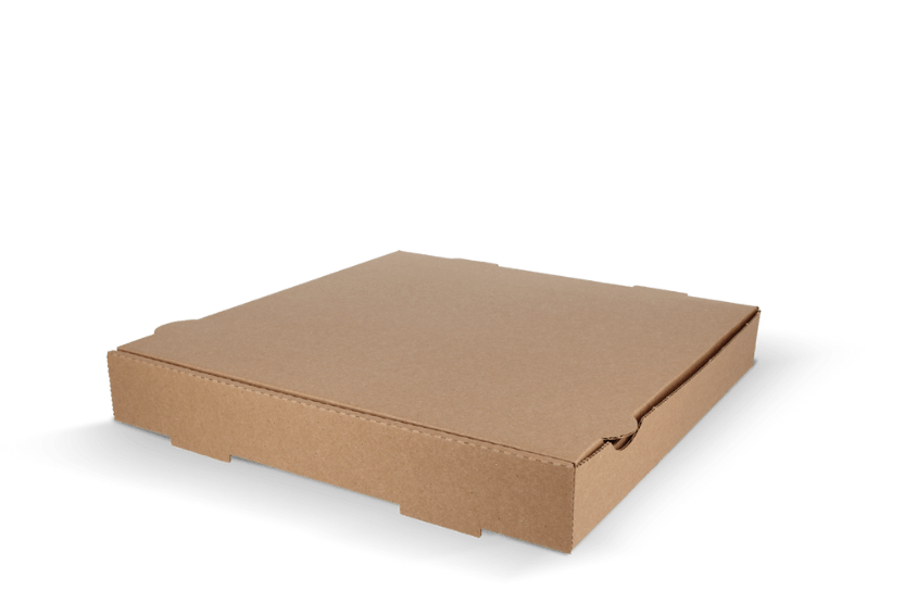 Pizzadozen 36x36x4 cm kraft bruin