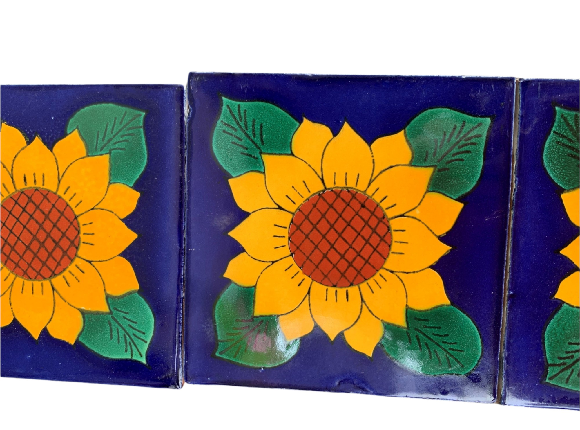 Kachel 'Girasol', multicolor, T 10 cm, B 10 cm, H 0,5 cm von fischer's lagerhaus