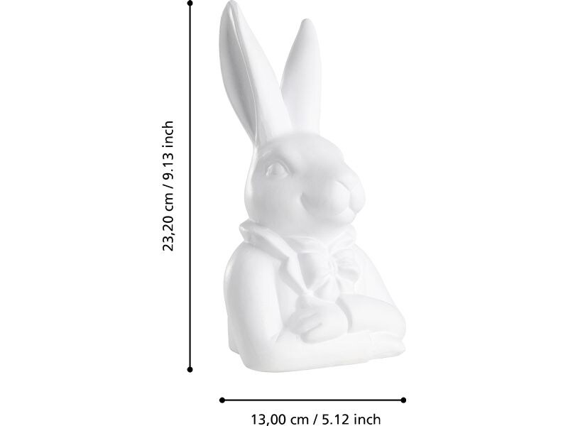 EGLO Hase Gopeng 23 cm, Weiss Osterhase