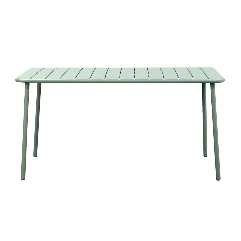 Tuintafel Vence - metaal lichtgroen - 72x150x90 cm