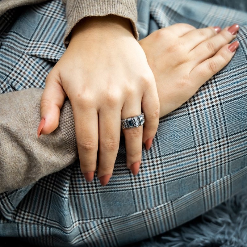 Bague Femme Mailles Strass DAPHNEE