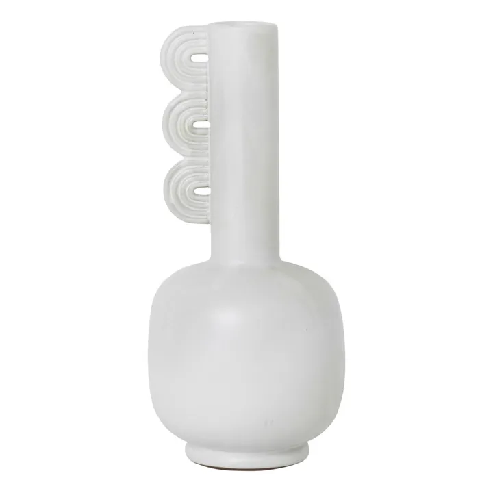 Ferm Living Vase en grès Muse Clio | Blanc