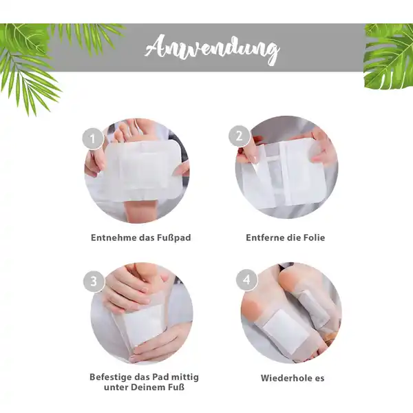 Relaxing Fußpads mit Rosenöl