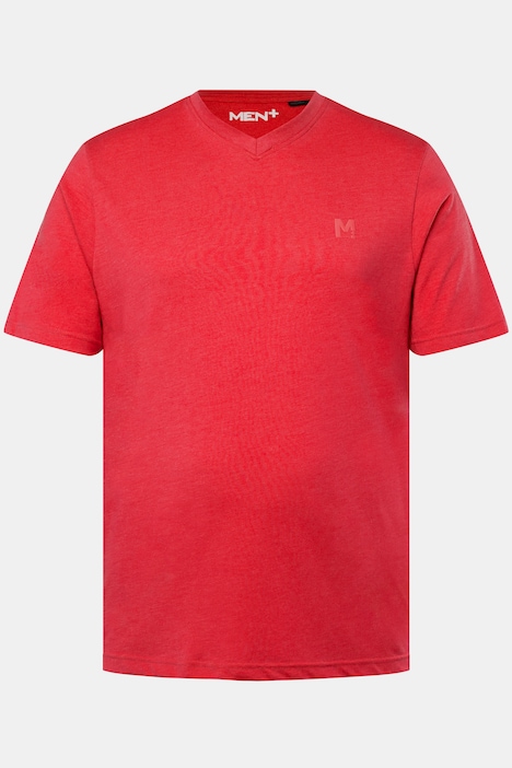 Men+ T-Shirt, Basic, Halbarm, V-Ausschnitt, bis 8 XL