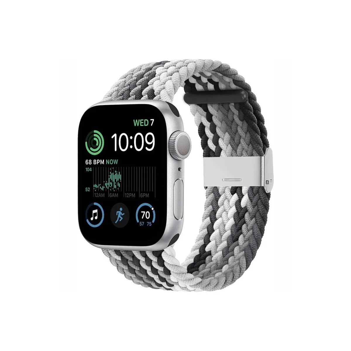 Flettet elastisk armbånd Apple Watch SE 2022 40mm - gradientgrey