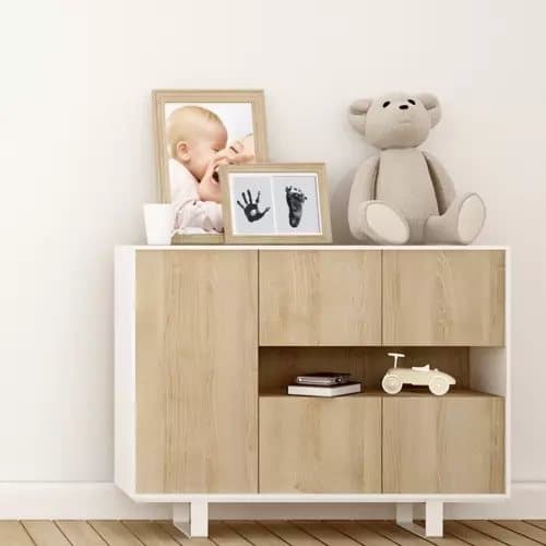 2-Pack hånd- og fotavtrykkspute for baby-, barne- og dyrepoter