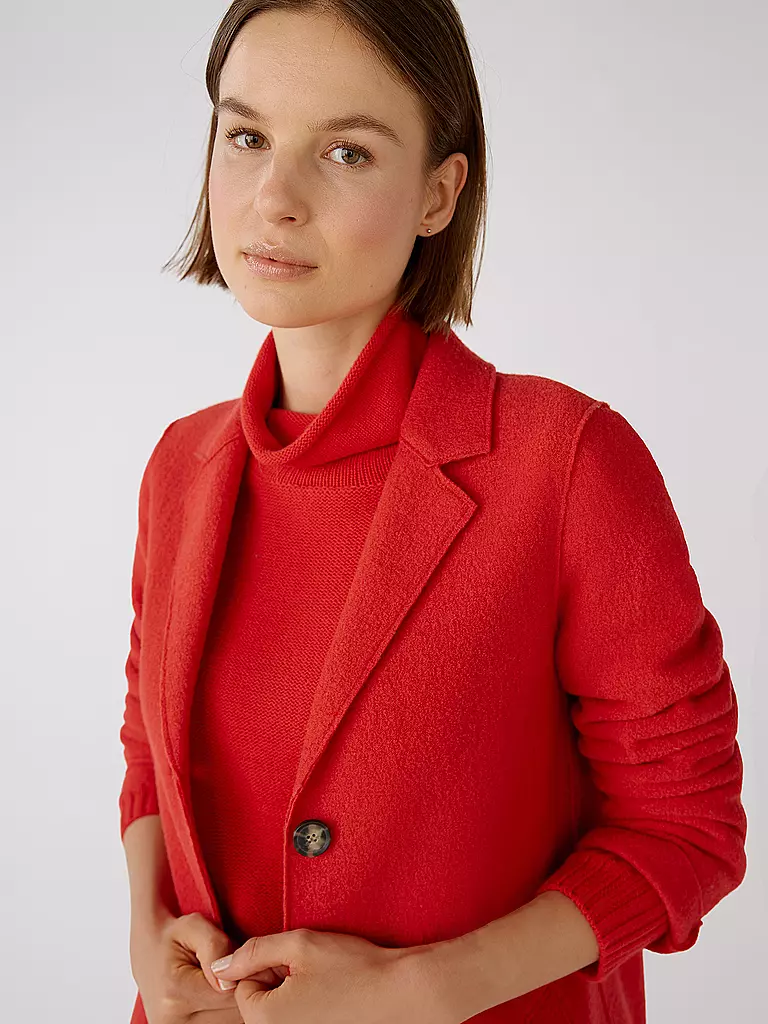 OUÍ Wollmantel rot