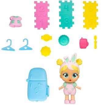 Playtime - Huilende Baby Chloe - Mini Poppen - Speelset met 14+ Accessoires - Voor Kinderen van 4 tot 6 Jaar