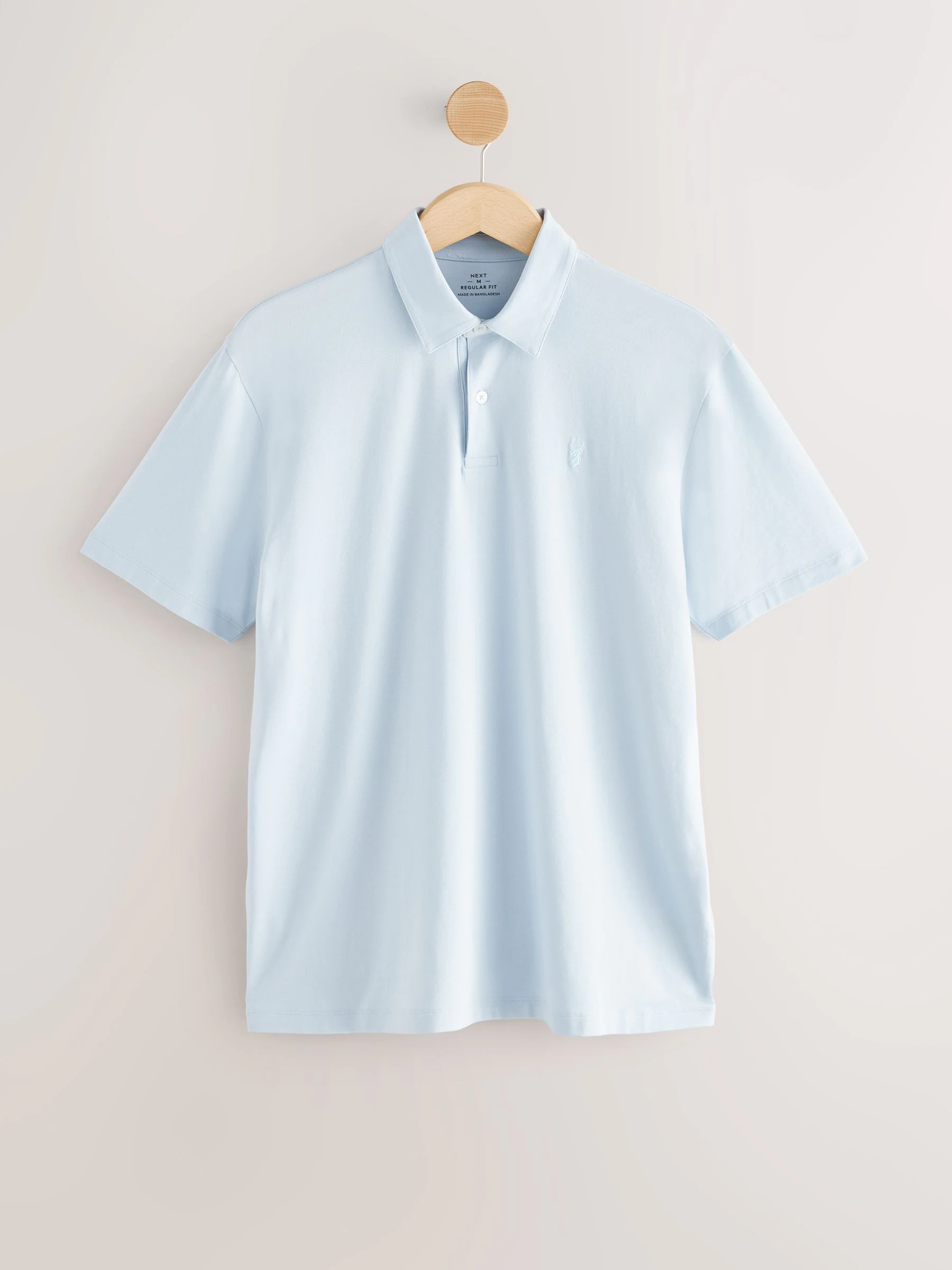 Blauw/groen/wit - Set van 3 jersey poloshirts met korte mouwen