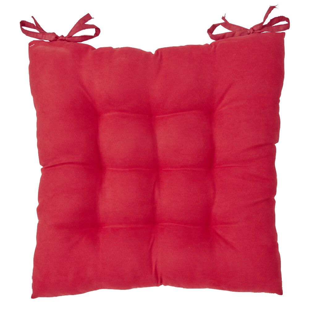 Dessus de chaise matelassé rouge