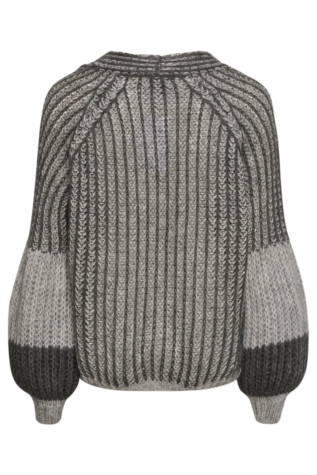 Noella Liana Knit Cardigan grey melange mix