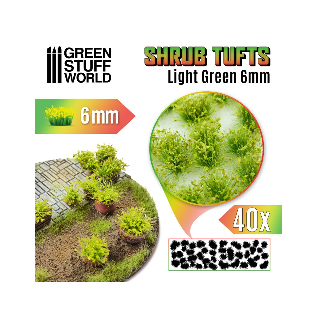 Green Stuff World - Touffes d'Arbustes - 6mm