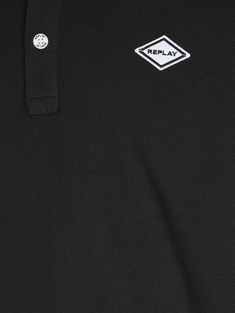 REPLAY Poloshirt  schwarz