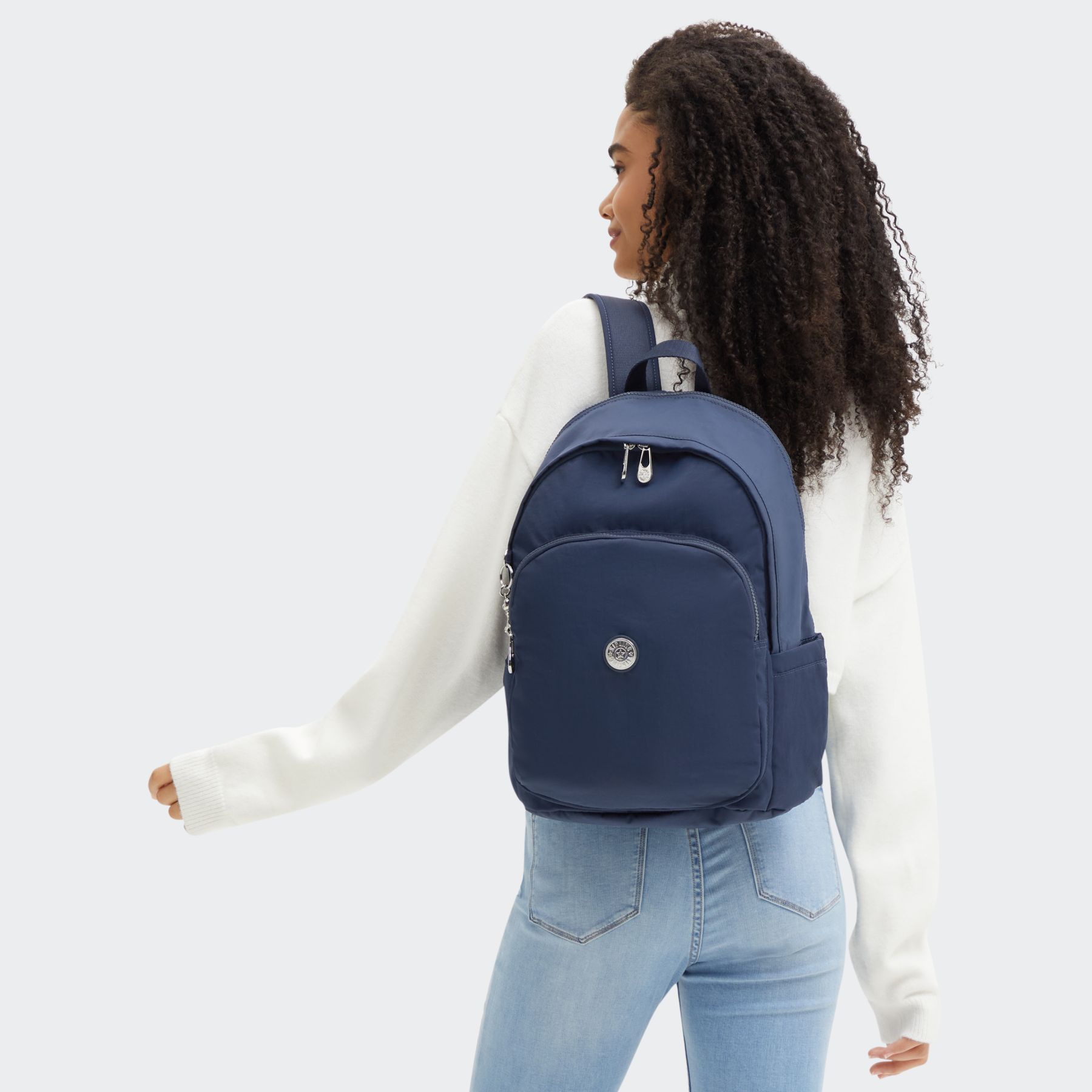 DELIA M Grand sac à dos avec compartiment matelassé pour ordinateur portable - Endless Blue