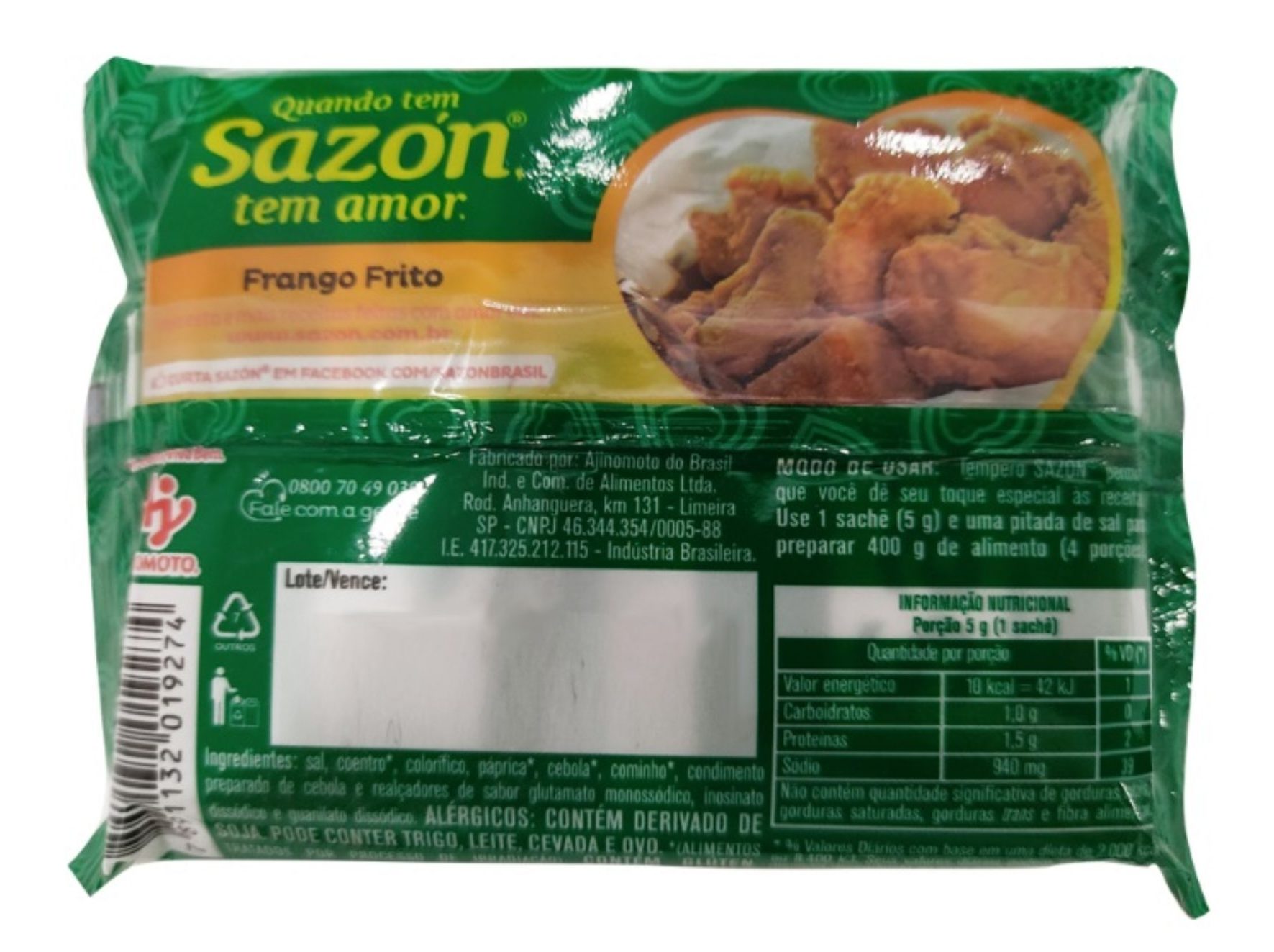 TEMPEROS SAZÓN PARA FRANGO 60G