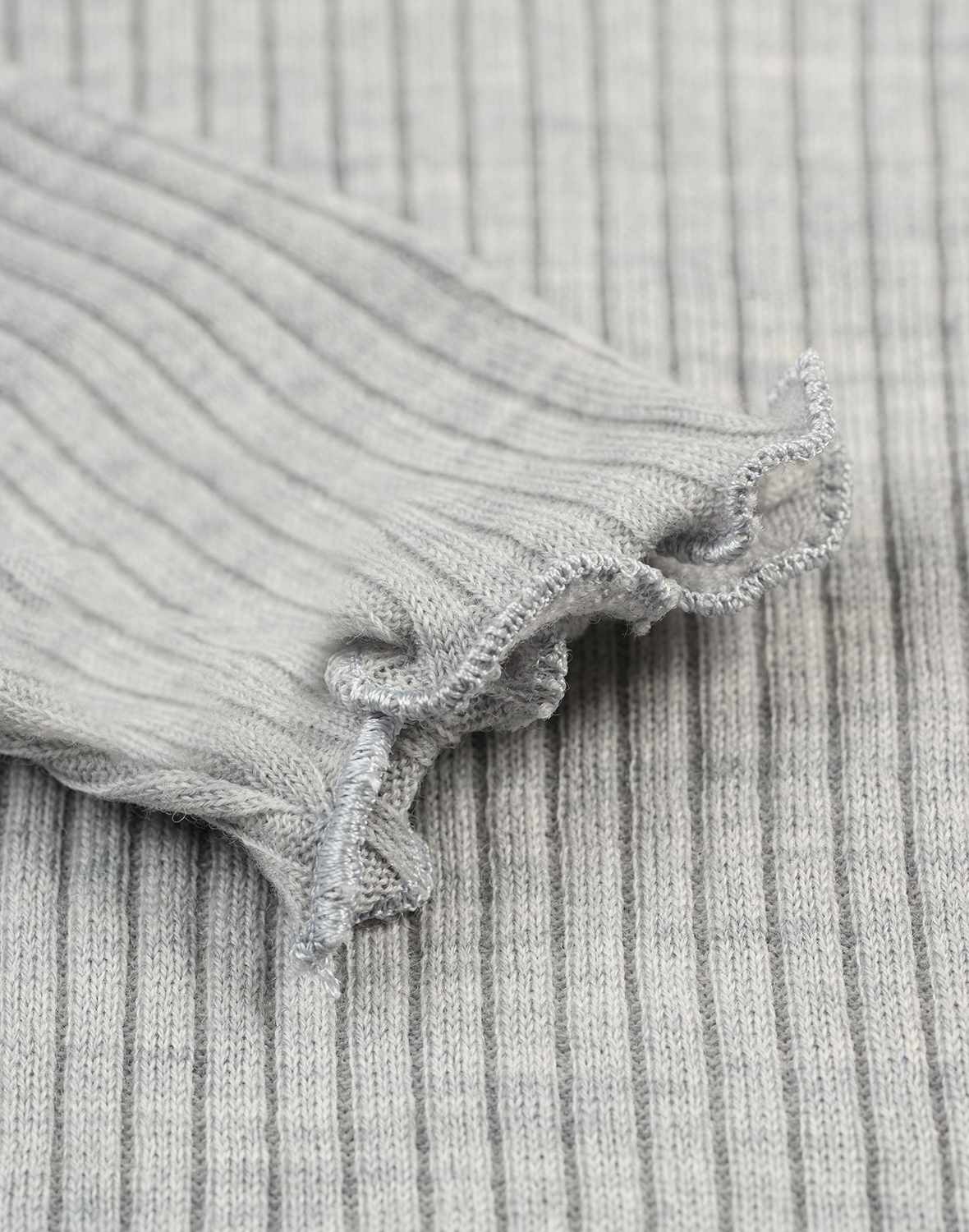 Shirt met ruches van merinowol voor baby's