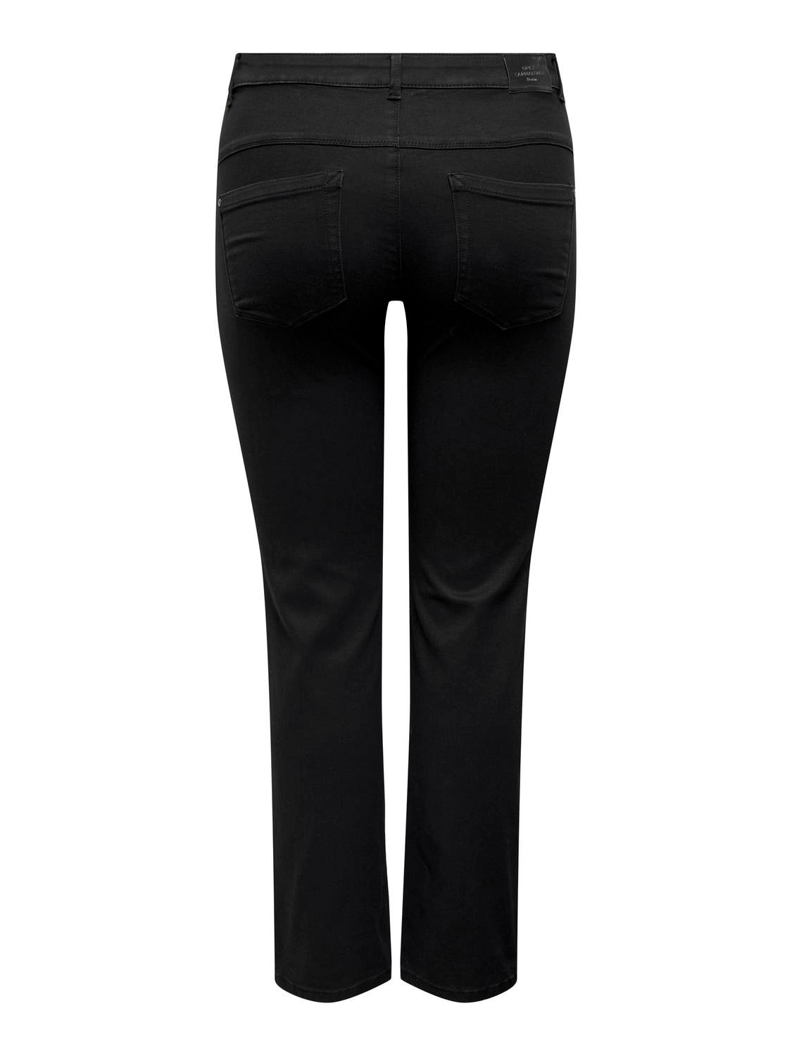 CARAUGUSTA Hohe Taille Gerade geschnitten Jeans Black