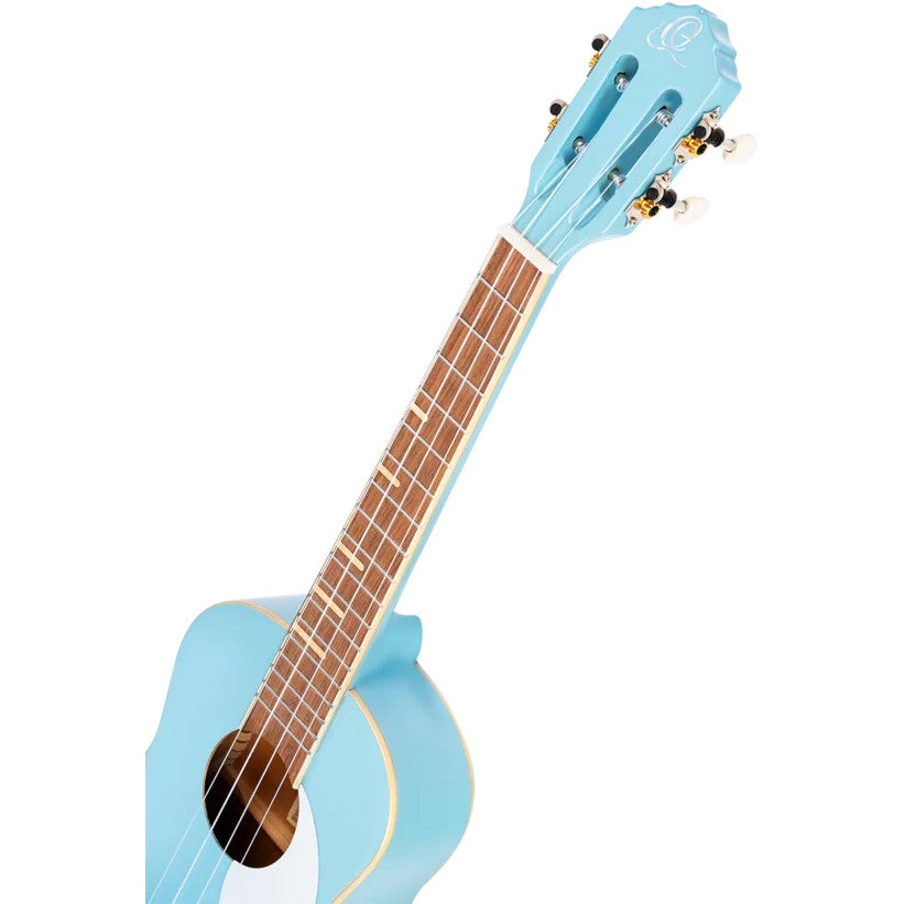 Ortega Gaucho Series RUGA-SKY Sky Blue tenor ukelele met gigbag