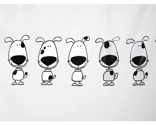 Spirella Beagle douchegordijn 180 x 200 cm