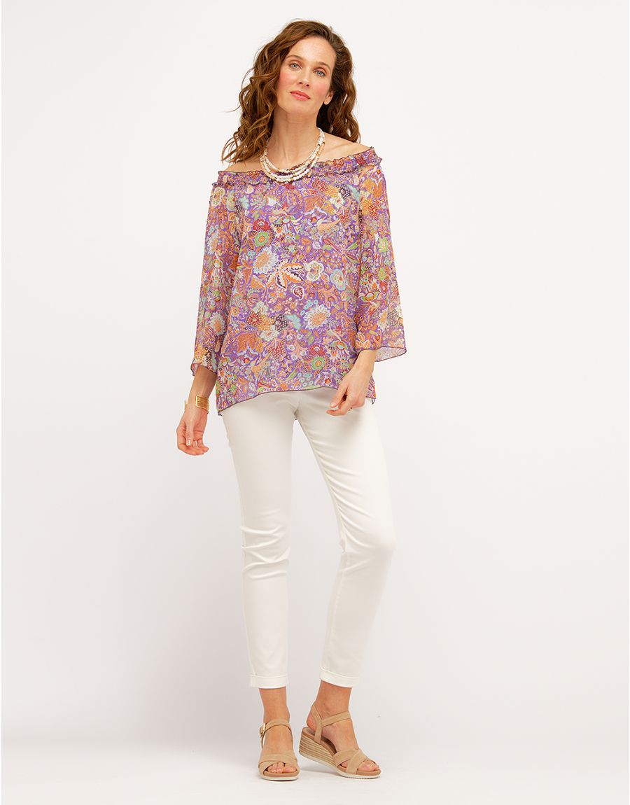 Blouse voile imprimé